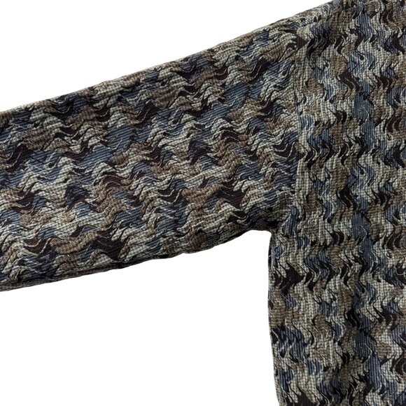 VTG Jhane Barnes Multicolor Geometric Wool Blend 90s Sweater Mens Size Medium - Picture 4 of 5